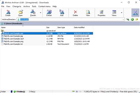 how to open ace file.